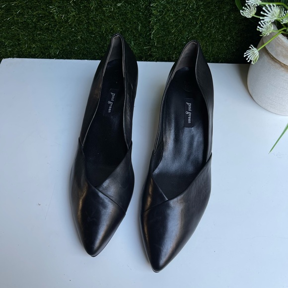 PAUL GREEN🔴black‎ Leather pumps Size UK 5.5 US 8 gently used - Picture 9 of 16